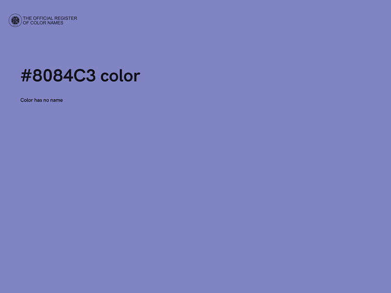 #8084C3 color image
