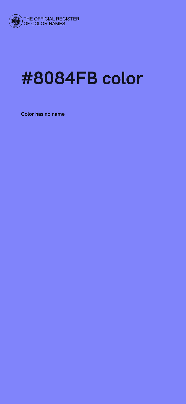 #8084FB color image