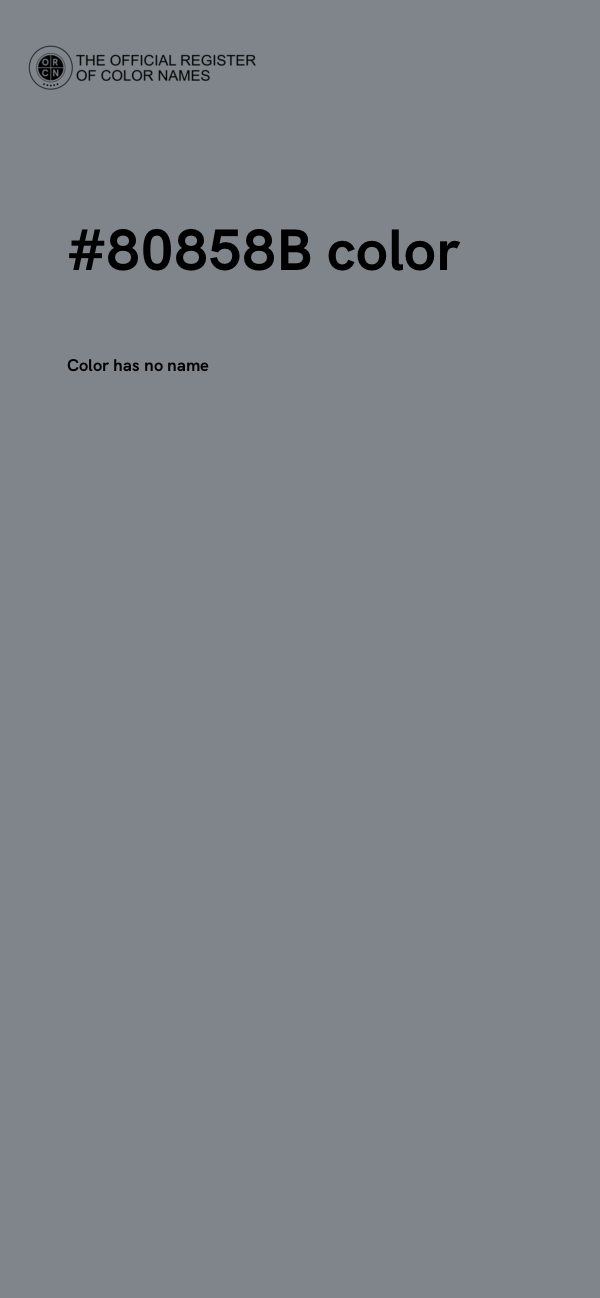 #80858B color image
