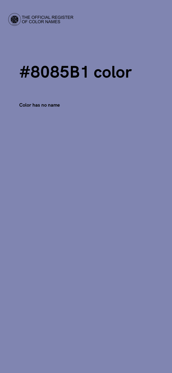 #8085B1 color image