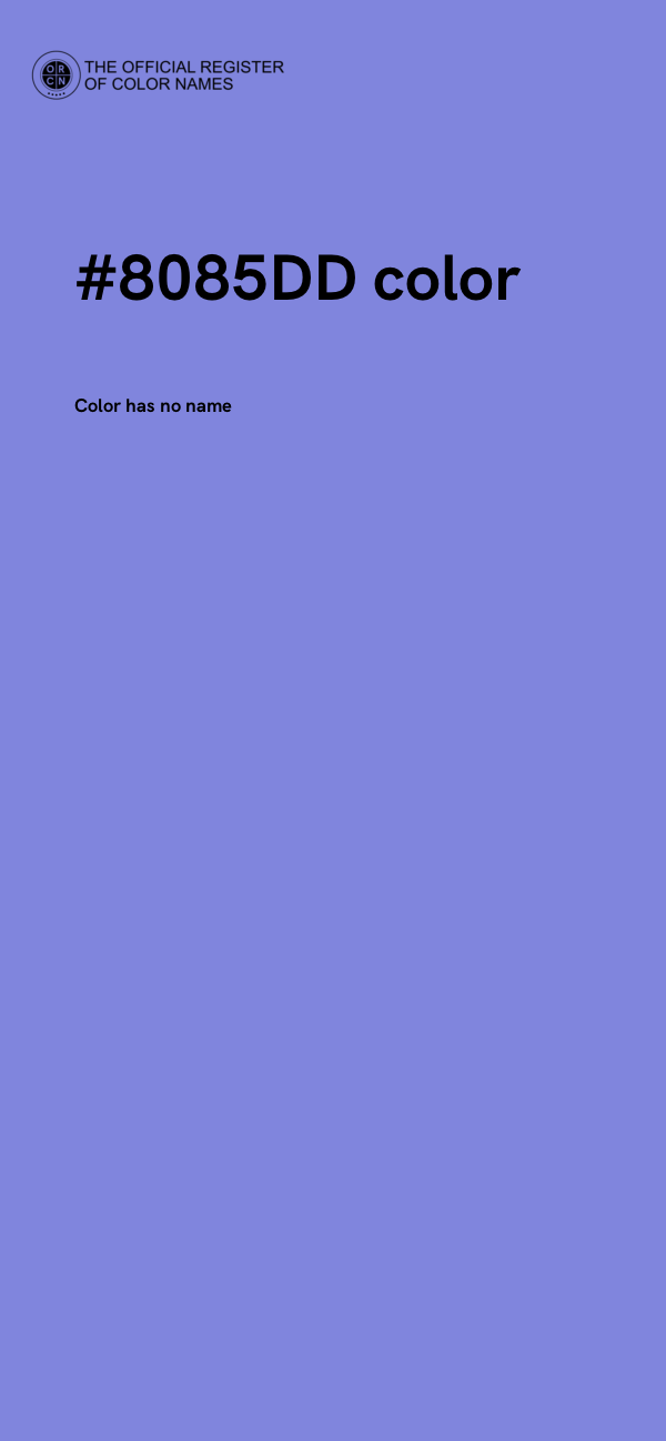 #8085DD color image