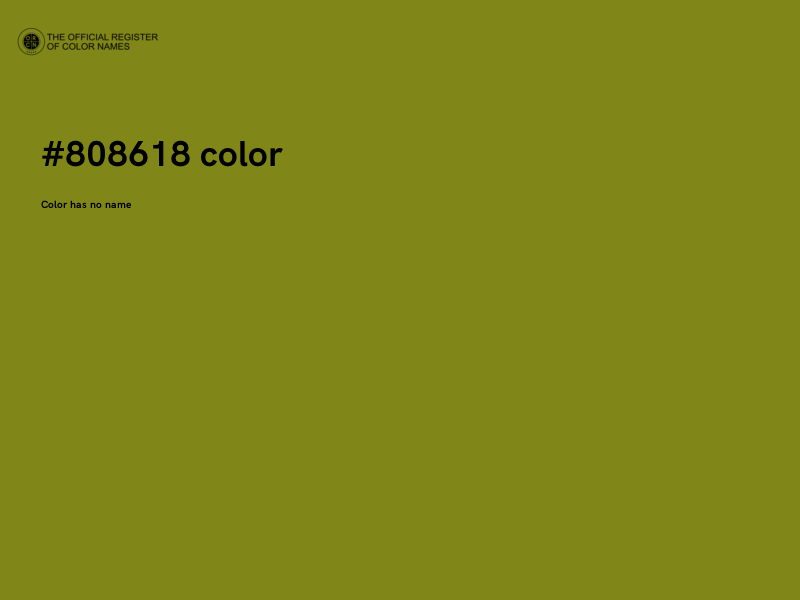 #808618 color image