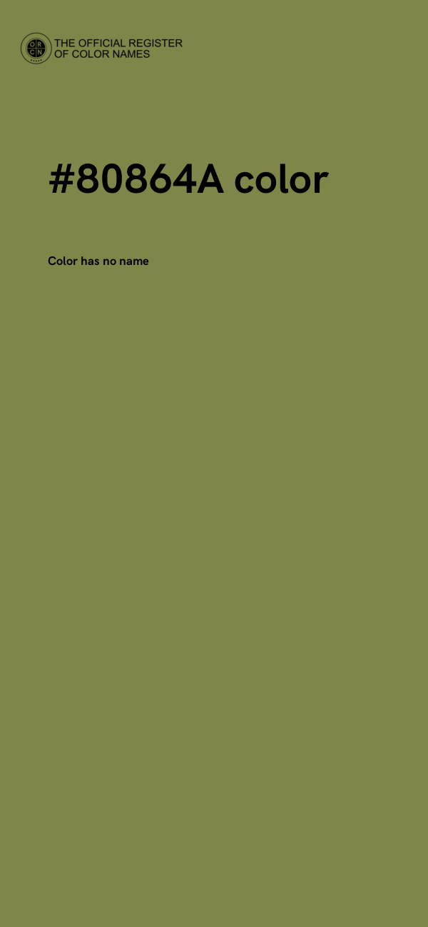 #80864A color image