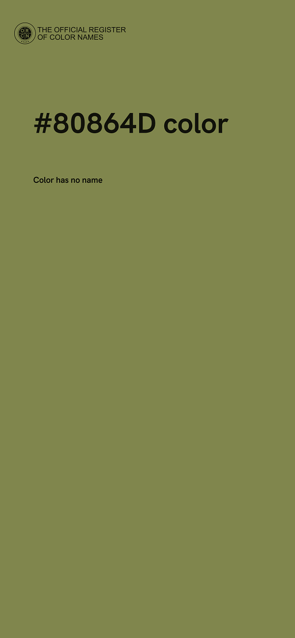 #80864D color image