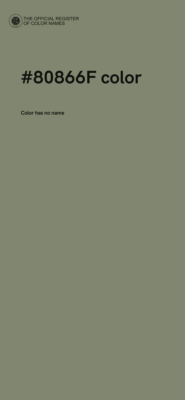 #80866F color image