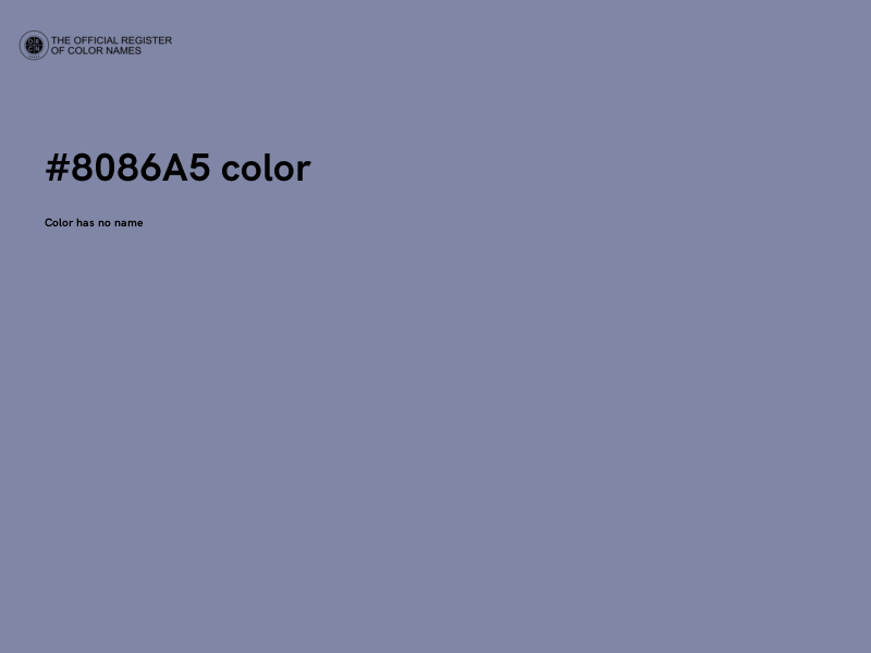 #8086A5 color image