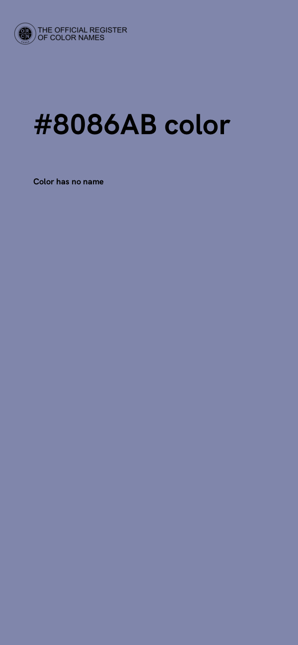 #8086AB color image