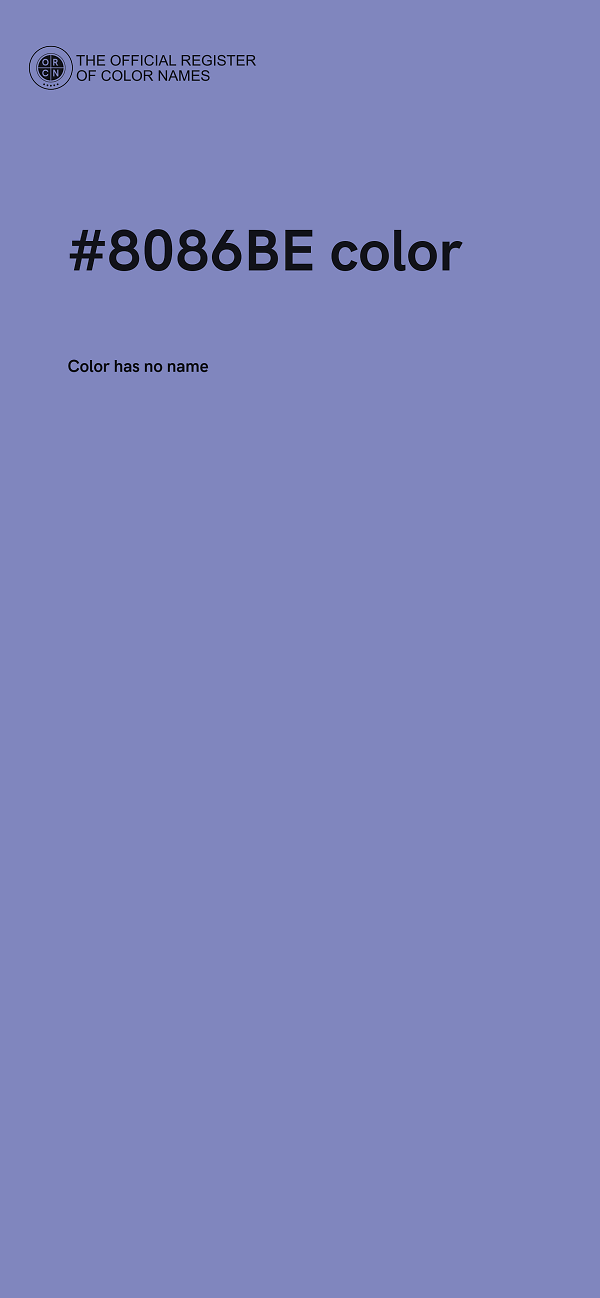 #8086BE color image