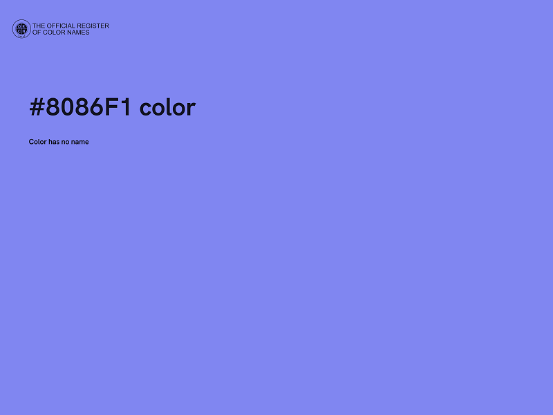 #8086F1 color image