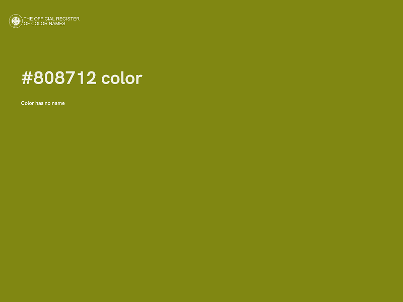 #808712 color image