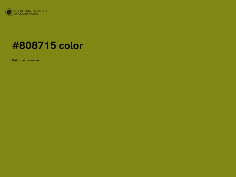 #808715 color image