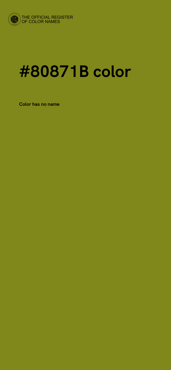 #80871B color image