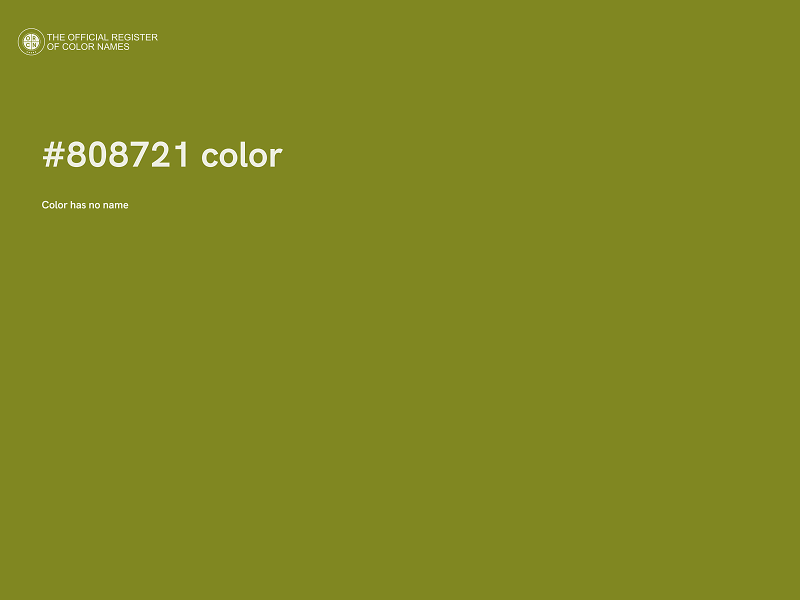 #808721 color image