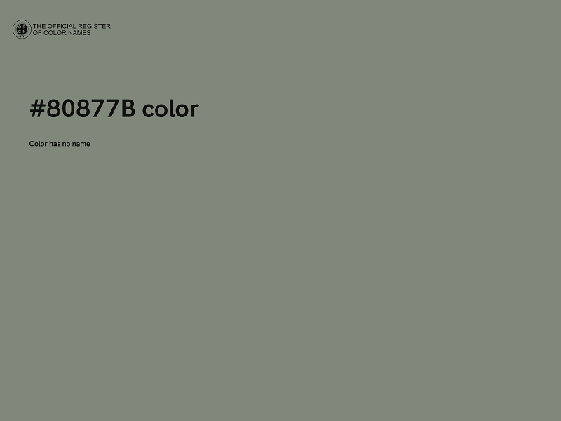 #80877B color image