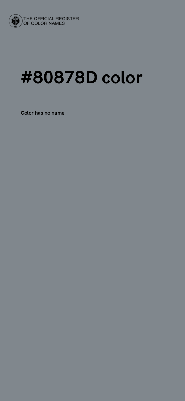 #80878D color image