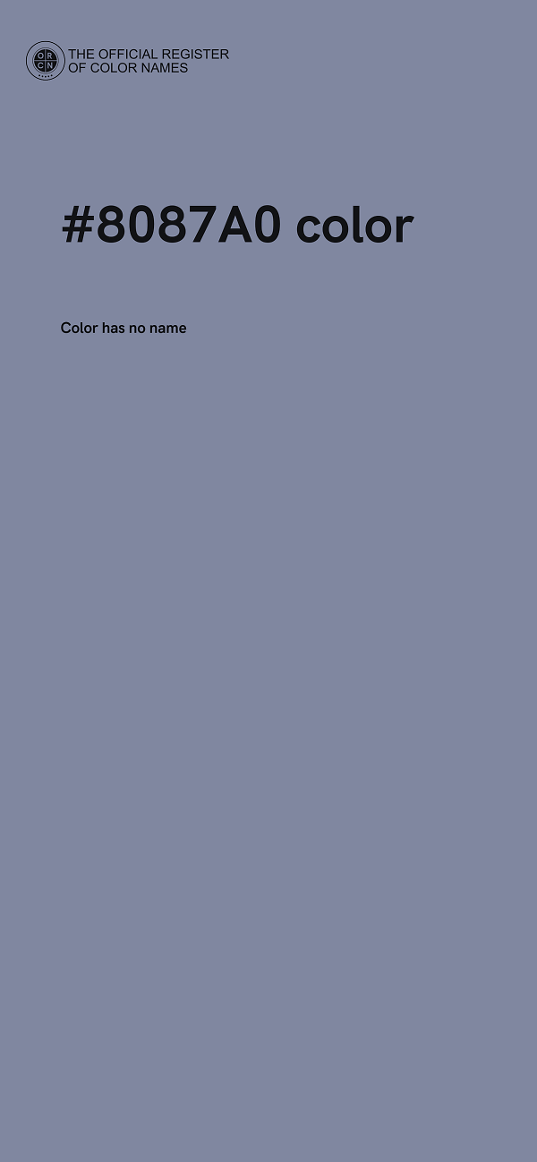 #8087A0 color image