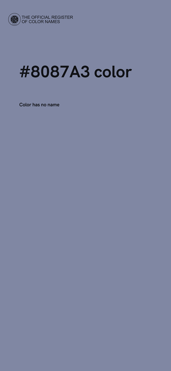 #8087A3 color image