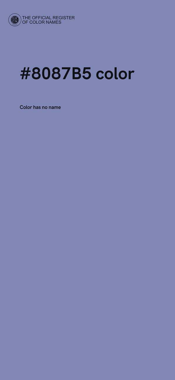 #8087B5 color image