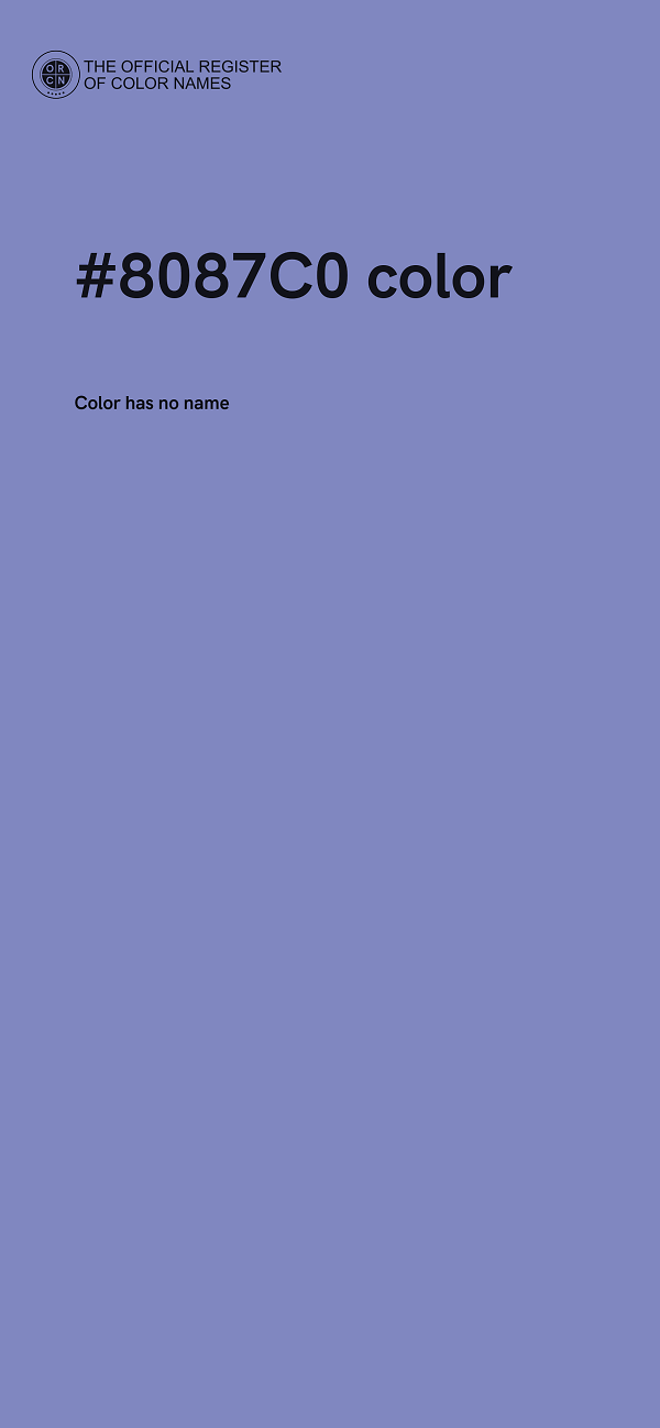#8087C0 color image