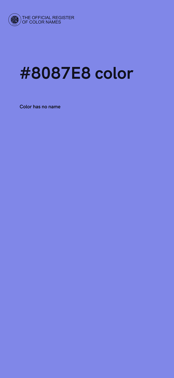 #8087E8 color image
