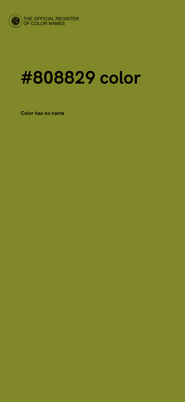 #808829 color image
