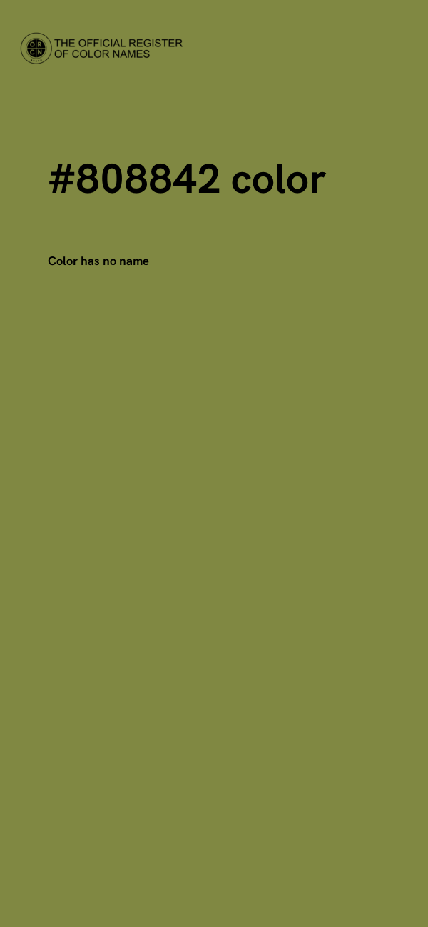 #808842 color image