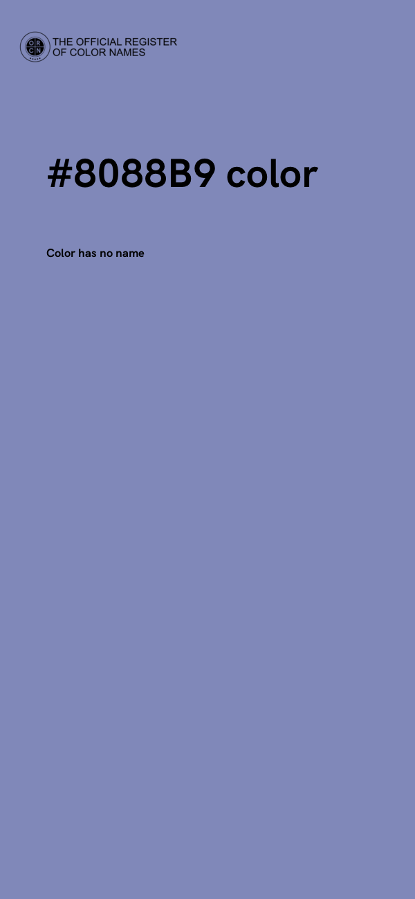 #8088B9 color image
