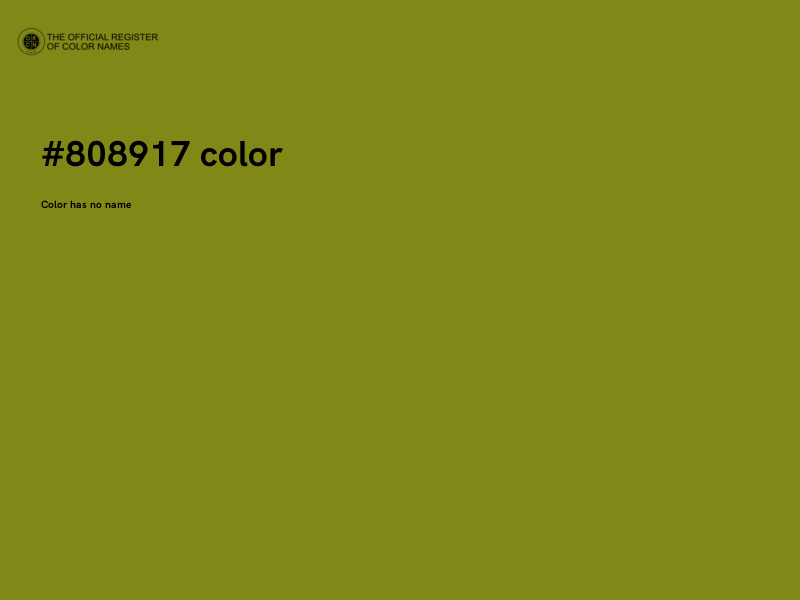 #808917 color image