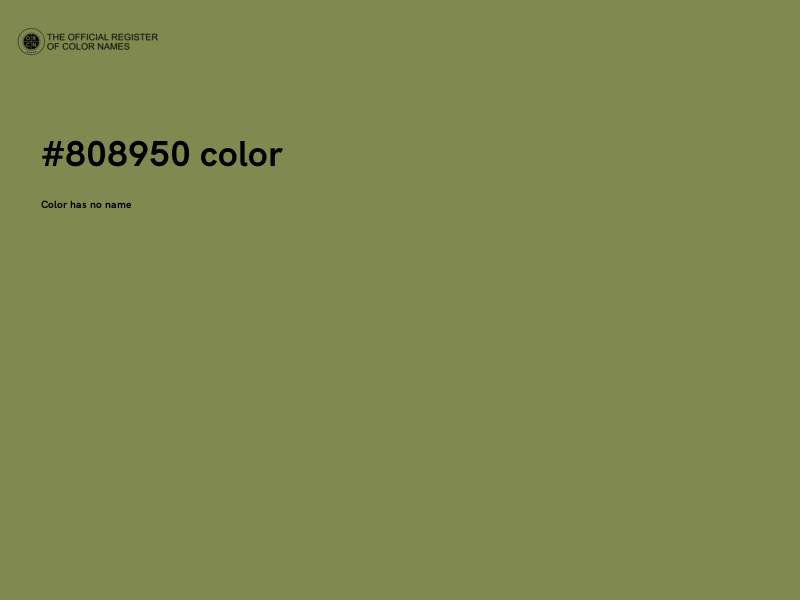 #808950 color image