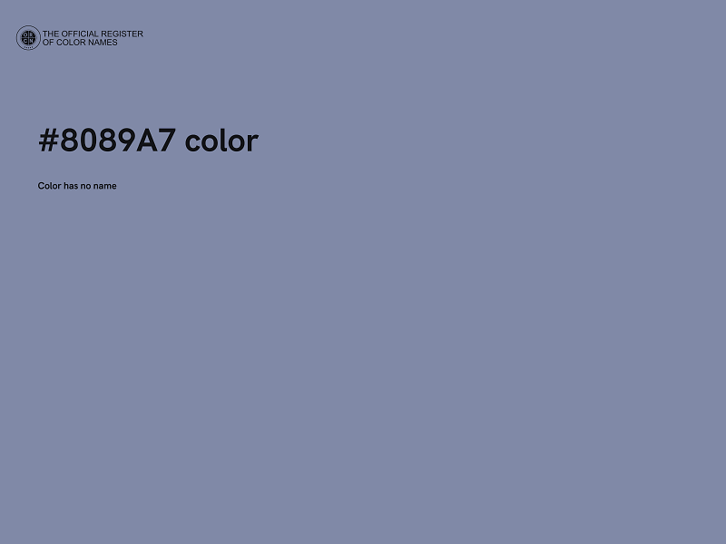 #8089A7 color image