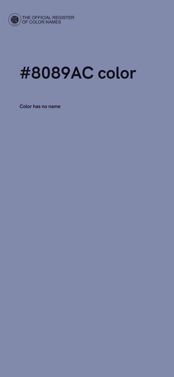 #8089AC color image