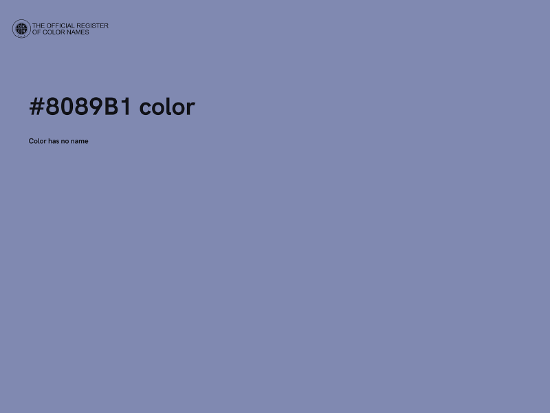 #8089B1 color image