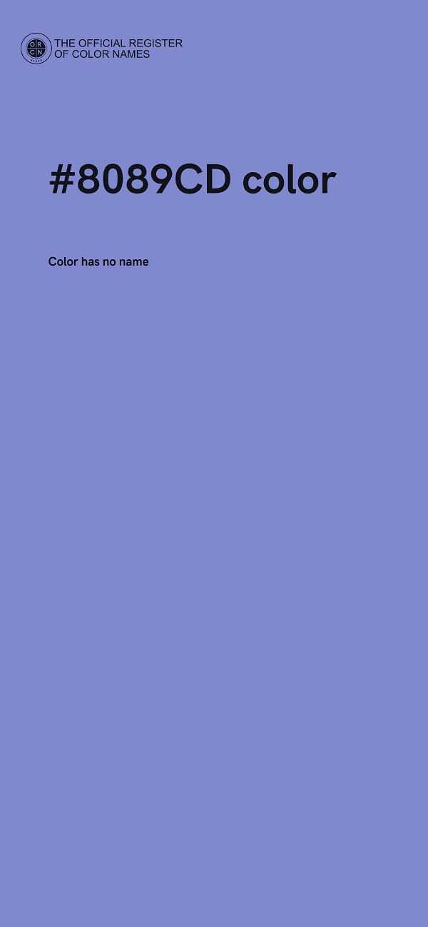 #8089CD color image
