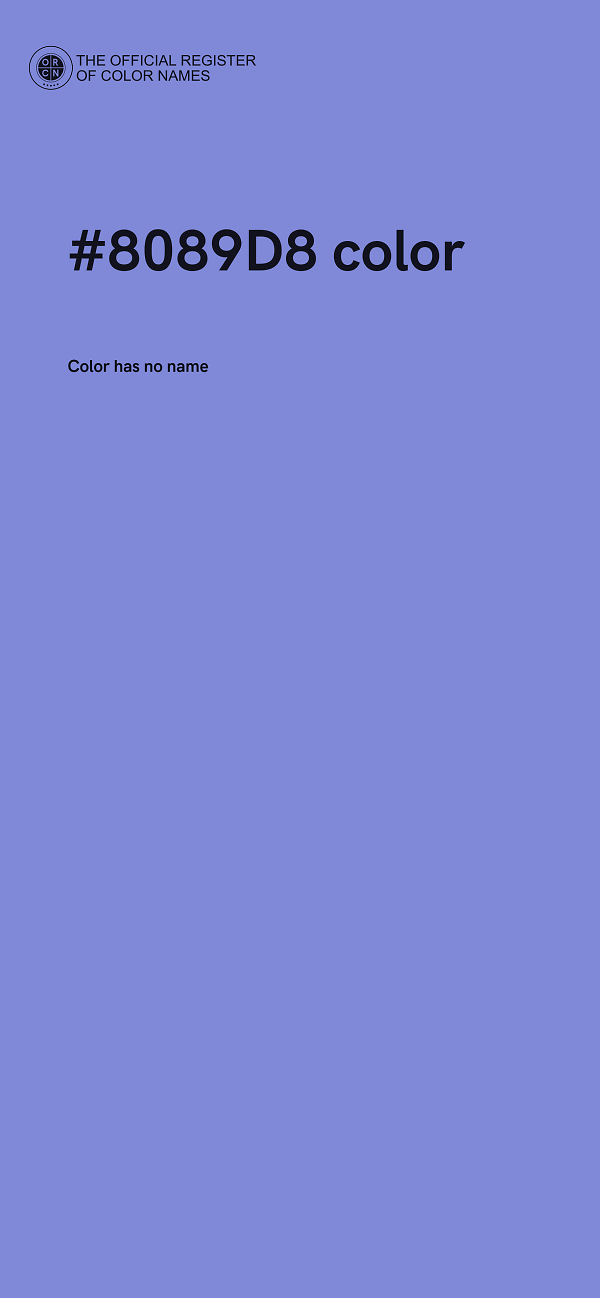 #8089D8 color image
