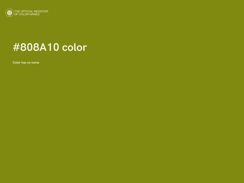 #808A10 color image