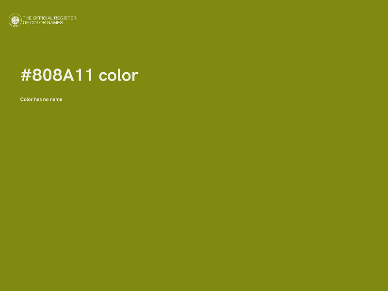 #808A11 color image