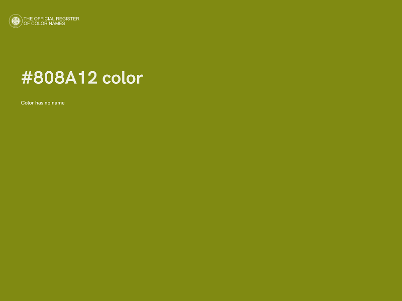 #808A12 color image