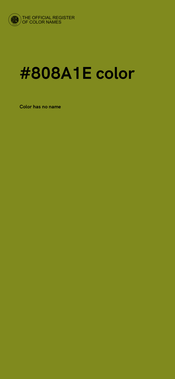 #808A1E color image