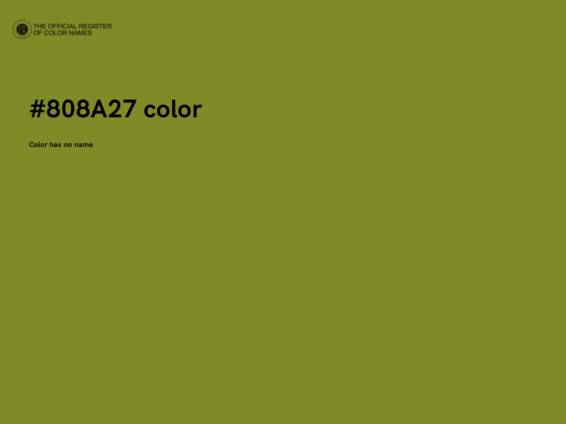 #808A27 color image
