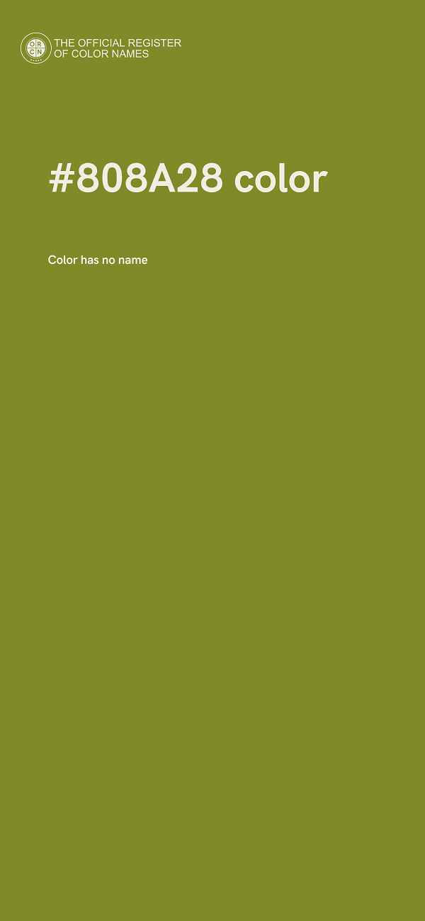 #808A28 color image