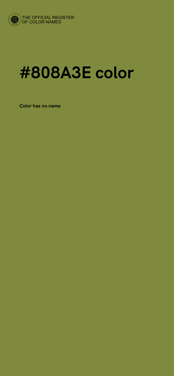 #808A3E color image
