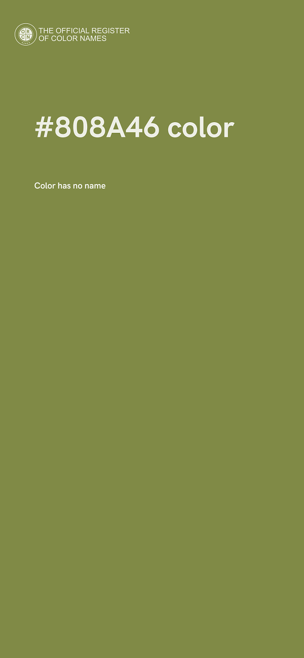 #808A46 color image