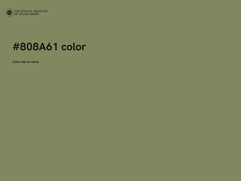 #808A61 color image