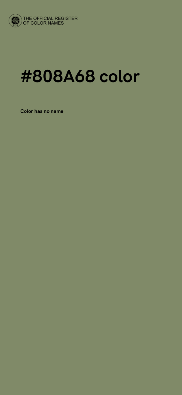 #808A68 color image