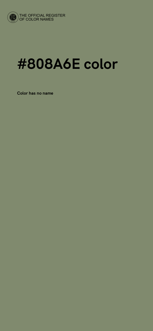 #808A6E color image