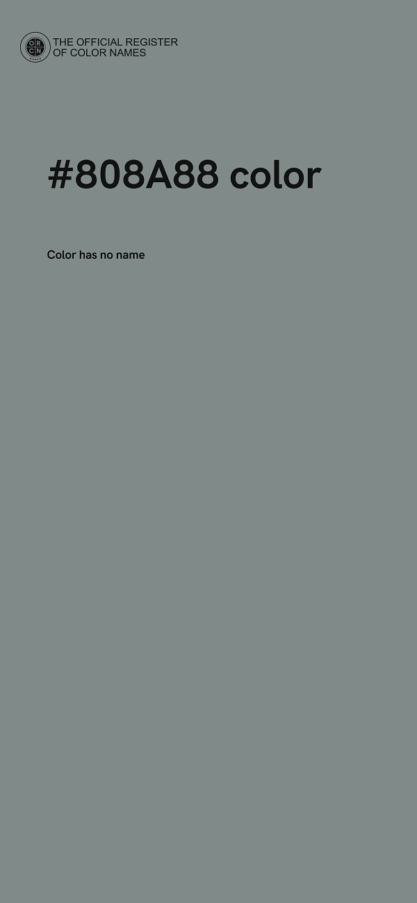 #808A88 color image
