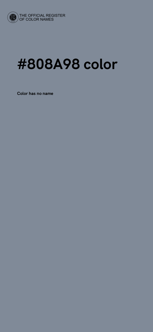 #808A98 color image