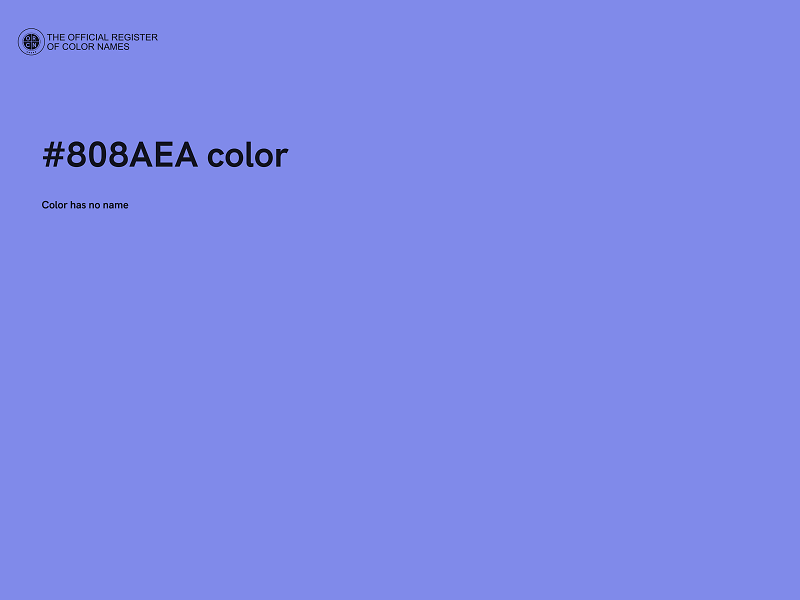 #808AEA color image