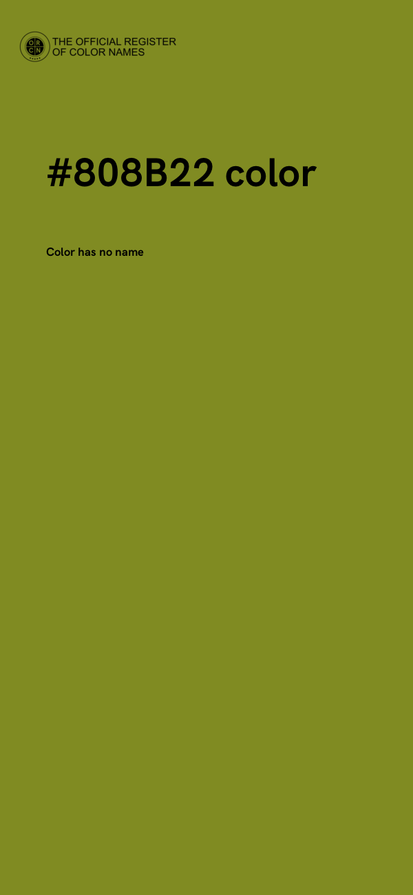 #808B22 color image