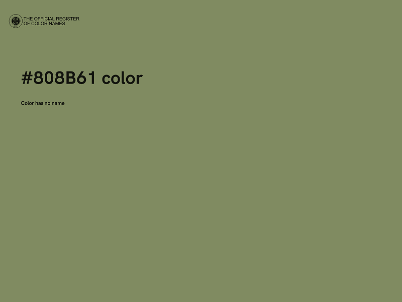 #808B61 color image